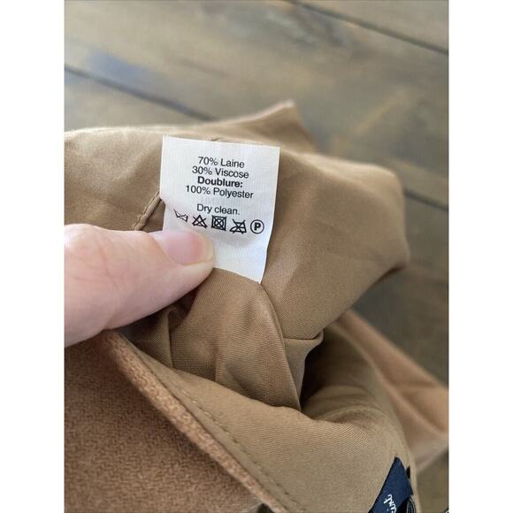 J Crew The Pencil Skirt Brown Wool Blend Skirt Size 4 Lined Back Vent Career - Picture 8 of 8